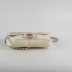 Chanel Camelia Seasonal Flap With Zipper White