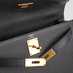 Hermes Kelly 28 Black C Stamp 2018