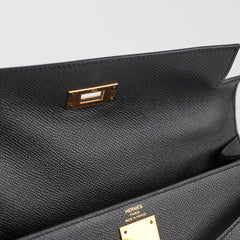 Hermes Kelly 28 Black C Stamp 2018