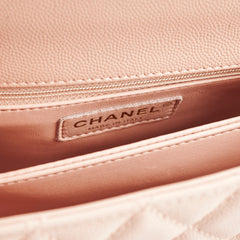 Chanel Small Coco Handle Caviar Pink Microchipped 2021