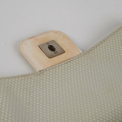 Chanel Camelia Seasonal Flap With Zipper White