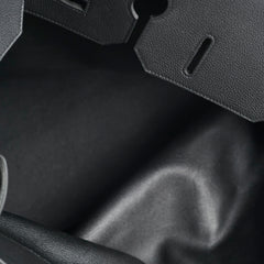 Hermes Haut A Courroies 50 Birkin Noir Black Togo