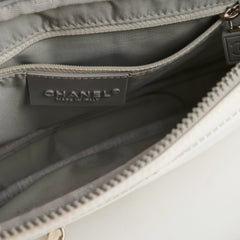 Chanel Camelia Seasonal Flap With Zipper White