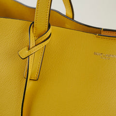 Saint Laurent Calfskin Yellow Tote Bag