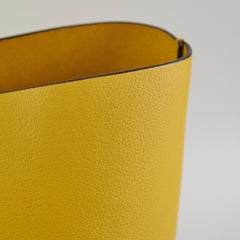 Saint Laurent Calfskin Yellow Tote Bag