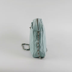 Chanel Vintage Camera Bag Light Blue (Recoloured)