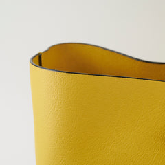 Saint Laurent Calfskin Yellow Tote Bag