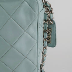 Chanel Vintage Camera Bag Light Blue (Recoloured)