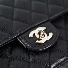 Chanel Medium Flap Caviar Classic Flap Black