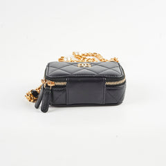 Chanel Lambskin Micro Bag Black