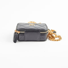 Chanel Lambskin Micro Bag Black