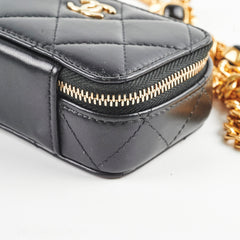 Chanel Lambskin Micro Bag Black