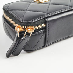 Chanel Lambskin Micro Bag Black