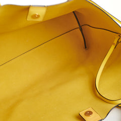 Saint Laurent Calfskin Yellow Tote Bag