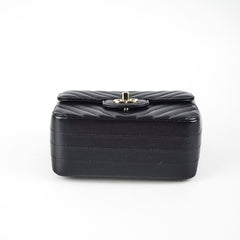 Chanel Mini Square Lambskin Black