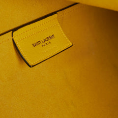 Saint Laurent Calfskin Yellow Tote Bag