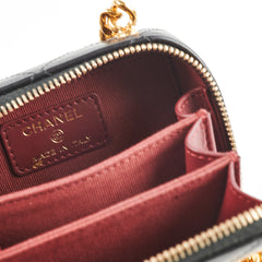 Chanel Lambskin Micro Bag Black
