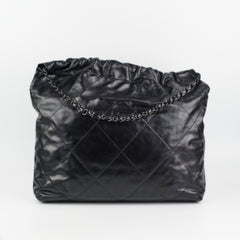 HOLD CV Chanel 22 So Black Medium Calfskin Handbag