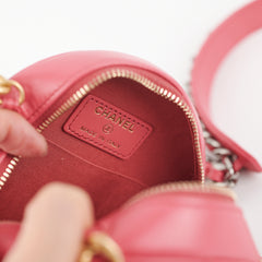 Chanel 19 Lambskin Round Pink