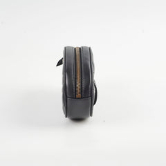 Gucci Matelassé Mini GG Marmont Black Belt Bag
