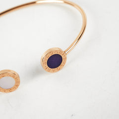 Bvlgari Mother of Pearl and Onyx Bangle Size S