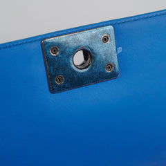 Chanel Small Boy Patent Blue Bag