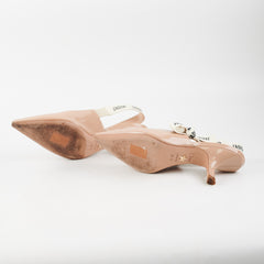 Dior Slingback Heels Beige 36