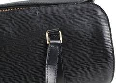 Louis Vuitton Epi Soufflot 30 Black Shoulder Bag