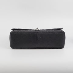 Chanel Single Flap Jumbo Caviar Black