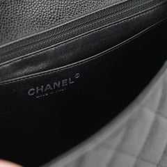 Chanel Single Flap Jumbo Caviar Black