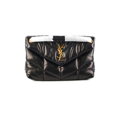 Saint Laurent Puffer Small Black Shoulder Bag