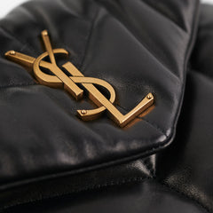 Saint Laurent Puffer Small Black Shoulder Bag