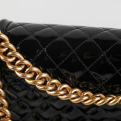 Chanel Old Medium Boy Patent Black