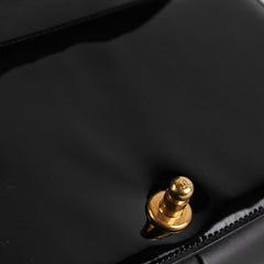 Chanel Old Medium Boy Patent Black