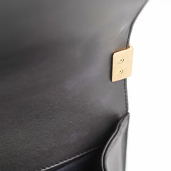 Chanel Old Medium Boy Patent Black