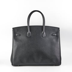 Hermes Birkin 35 Epsom Noir - N Square Stamp