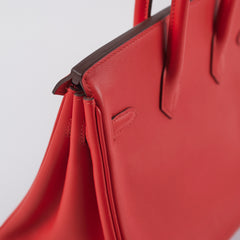 Hermes Birkin 25 Red Swift D Stamp (2019)
