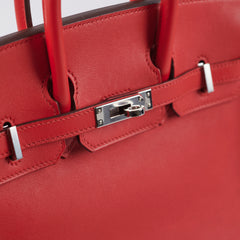 Hermes Birkin 25 Red Swift D Stamp (2019)