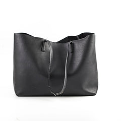 Saint Laurent Black Leather Tote