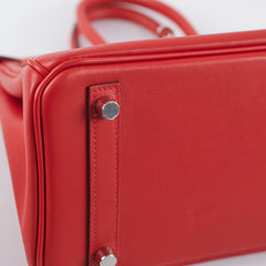 Hermes Birkin 25 Red Swift D Stamp (2019)