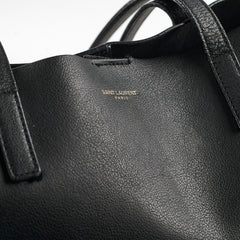 Saint Laurent Black Leather Tote