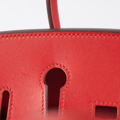 Hermes Birkin 25 Red Swift D Stamp (2019)