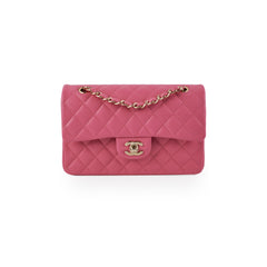 Chanel Quilted Caviar Classic Flap Small Pink