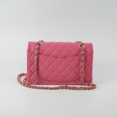 Chanel Quilted Caviar Classic Flap Small Pink