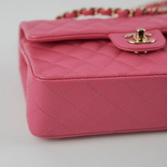Chanel Quilted Caviar Classic Flap Small Pink