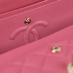 Chanel Quilted Caviar Classic Flap Small Pink