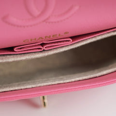 Chanel Quilted Caviar Classic Flap Small Pink