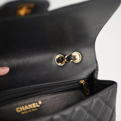 Chanel Classic Jumbo Caviar Black Single Flap