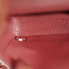 Chanel Medium/Large Caviar Double Classic Flap Iridescent Pink