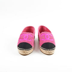 Chanel Fabric Espadrilles Pink Size 42